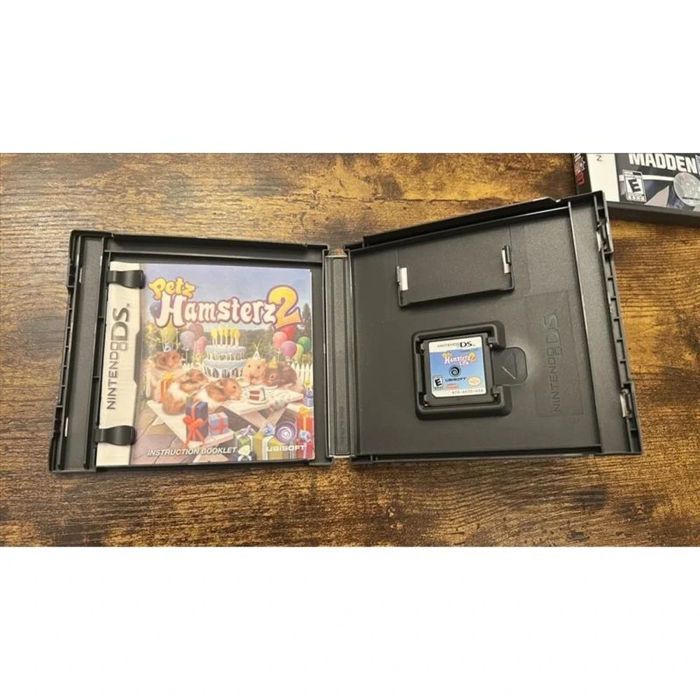 Nintendo DS Game Lot Madden 07 Carnival Games Petz Hamsterz Catz 2 Wordfish